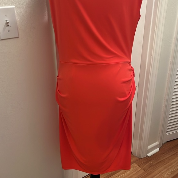 New York & Company orange toga style dress - Picture 6 of 8